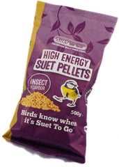 Suet To Go Insect Suet Pellets 500g High Energy Wild Bird Food For All Year Feeding