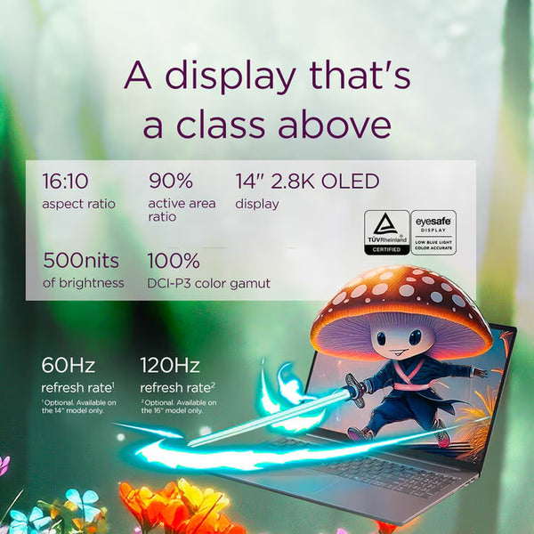 Lenovo Ideapad Pro 5 Copilot+ PC, AMD Ryzen AI 7, 24GB RAM, 1TB SSD, 14 Inch OLED Laptop, 83JL0012UK