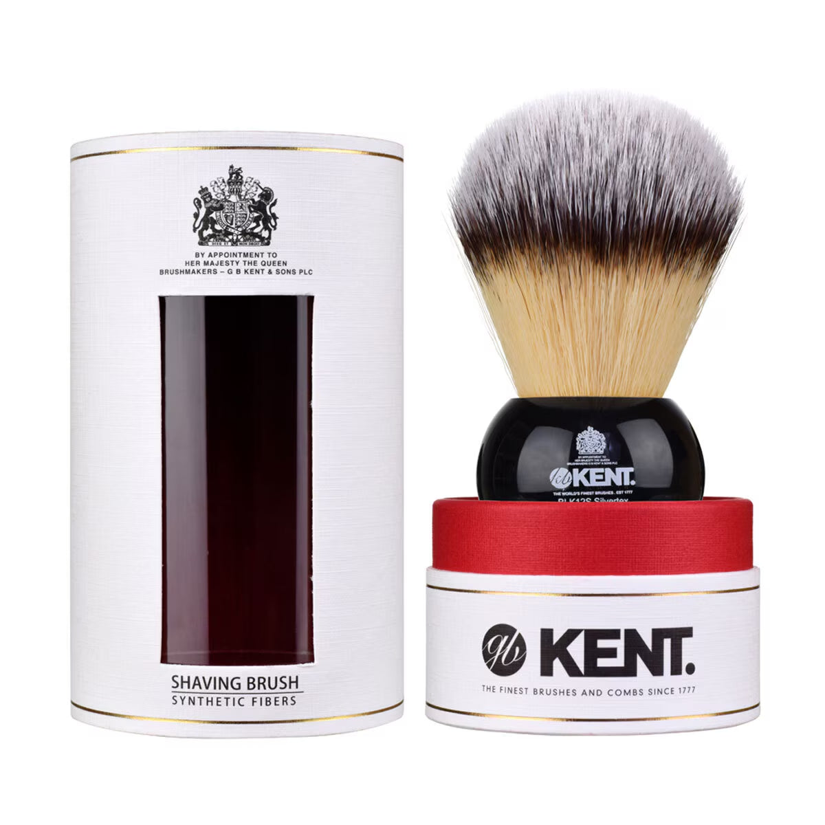 Kent Extra Large Synthetic Shaving Brush, Black