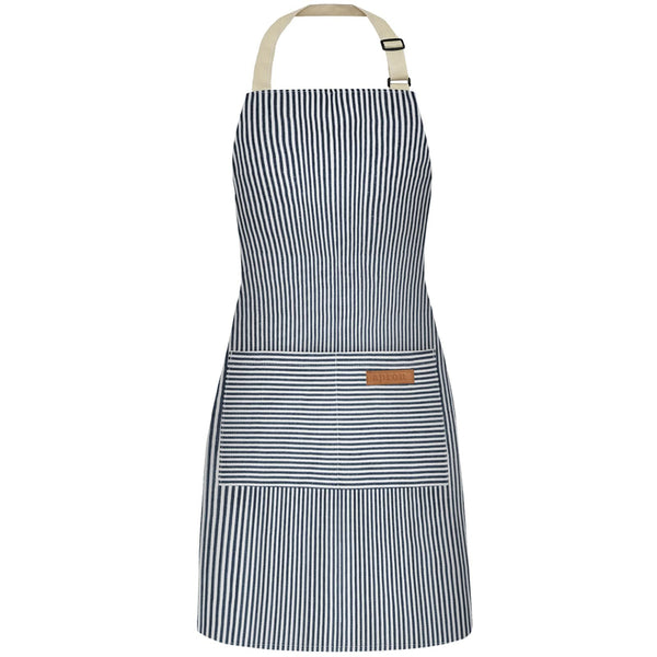 2PC Classic Design Striped Apron, Unisex Simple Criss Cross Apron For Kitchen Home Restaurant Coffee Shop Barbecue, Men's Workwear And Protective Clothing