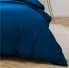 4pcs Royal Blue Double Duvet Set 2 Pillow Cases 1 Double Sheet 1 Double Duvet Cover
