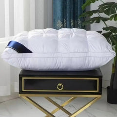 Pack of 2 Upgraded Thickened 5-Star Hotel Quality Pillows – Non-Collapsing High Core for Deep Sleep & Neck Support, Hypoallergenic Polyester Cover, Perfect for Home, Bedroom