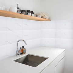 Pack of 20 PVC Self-adhesive Wall Backing Ceramic Tile Wall Stickers, Faux Marble Ceramic Tile Stickers, Waterproof Faux Marble Pattern Tiles Stickers for Bathrooms and Kitchens, Easy To Peel and Stick