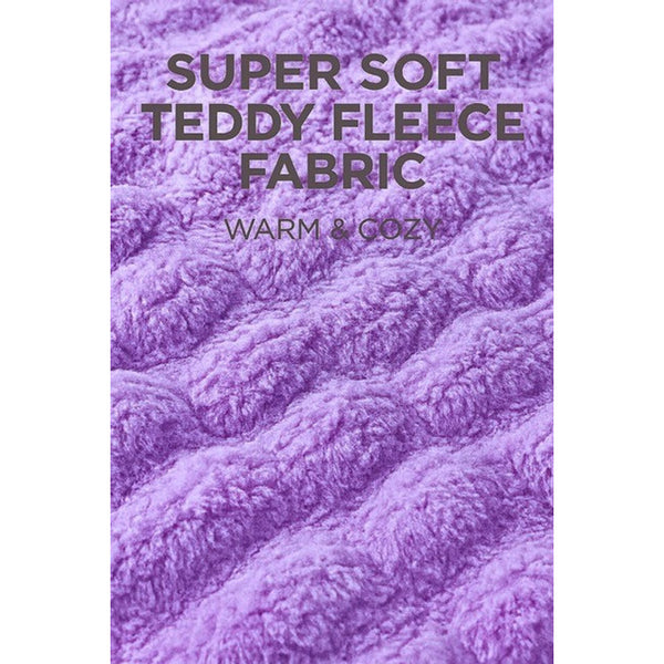 Teddy Fleece Reading Pillow with Arms Soft Backrest Support Cushion 65x40cm for Bed and Sofa in 4 Colours