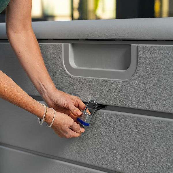 Lifetime 985 Litre (260 Gallon) Deck Box with Divider - Model 60482
