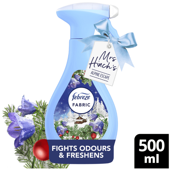 Febreze Fabric Refresher Mrs Hinch Alpine Escape 8 x 500ml Spray Bottles