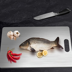 Three Stainless Steel Plates, Sturdy And Easy to Maintain, Suitable for Cutting Fruits, Vegetables, Meat, And Bread, Equipped with Safe Cutting Boards, Easy to Clean Kitchen Preparation Mats, Meals, Cutting Boards, Multifunctional Kitchen Tools