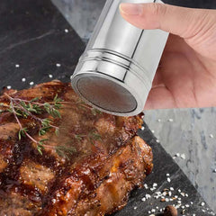 A Stainless Steel Shaker for Dusting Icing Sugar, Cocoa, And Flour, Perfect for Seasoning Spices