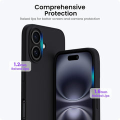 Case For iPhone 16 Pro Max Plus 15 Pro Max Plus 16e (2025) 14 Pro Max Plus 13 Pro Max Mini 12 Pro Max Mini 11 Pro Max Black Shockproof Phone Cover