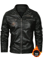 Autumn And Winter Small Collar Jacket Male Korean Version Slim Jacket New Trend Motorcycle Jacket Male Bomber Jacket Jacket for Men