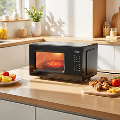 Midea COMFEE' 700W 20 Litre Digital Microwave Oven: Functional & Stylish for Any Kitchen, with 6 One-Touch Cooking Presets, Express Cook, 11 Power Levels, Defrost, Memory Function - Black
