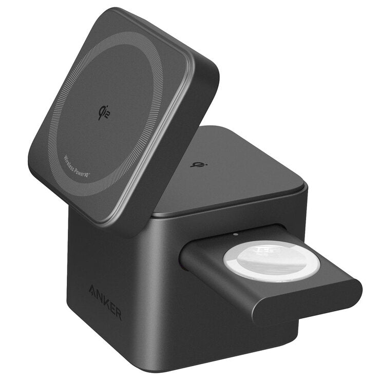 Anker 3-in-1 Cube Charger with MagSafe and Multi-Country Travel Adapte ...