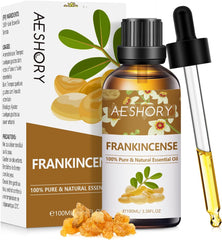AESHORY Rose Essential Oil 100Ml, 100% Pure Natural Rose Oil for Diffuser, Humidifier, Aromatherapy, Better Sleep, Skin Care, Perfume & Candle Making