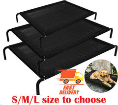Metal Frame Elevated Dog Bed Portable Raised Pet Cot with Washable Mesh No-Slip Rubber Feet for Indoor & Outdoor Use, Small/Medium/Large to choose