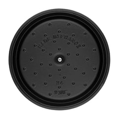 STAUB Cast Iron Round Cocotte in Black 24cm