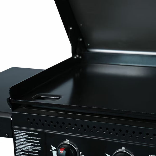 Char-Griller 3 Burner Flat Iron Gas Griddle Plancha BBQ