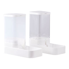 Pet Feeder Pets Food Feeder and Waterer Set 3.8L 2.1kg, 29*13.5*28.5cm, Travel Supply Feeder and Water Dispenser for Dogs Cats Pets Animals