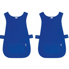 Pack Of 2 Self Tabard Apron in eight different colours | Aprons for Men, Women, and Ladies | Professional Cooking Aprons with 2 Pockets | Adjustable Kitchen Apron for Baking, BBQ, Grilling, Gardening, Crafting, Cleaning, Painting, Barista, Restaurant Work