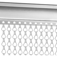 Aluminium Door Fly Screen Metal Chain Curtain Blind Insect Blinds 214cm *90cm