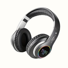 Upgraded Wireless Headphones with Deep Bass, Built-in Mic, Lightweight Foldable Design, 3.5mm Audio Jack, Stereo Sound for Travel, Work, Laptops, and Mobile Devices - iOS Gaming Headset, Ideal Christmas Gift, Headphone Hearing Experience