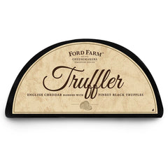 Ford Farm Black Waxed Cheddar Truffler with Black Truffle and Mushroom, 2 X 1.2Kg