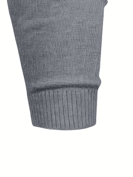 [Xingmengzhi OBM] 2pcs Men'S Turtleneck Long Sleeve Sweater Set
