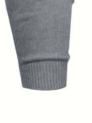 [Xingmengzhi OBM] 2pcs Men'S Turtleneck Long Sleeve Sweater Set