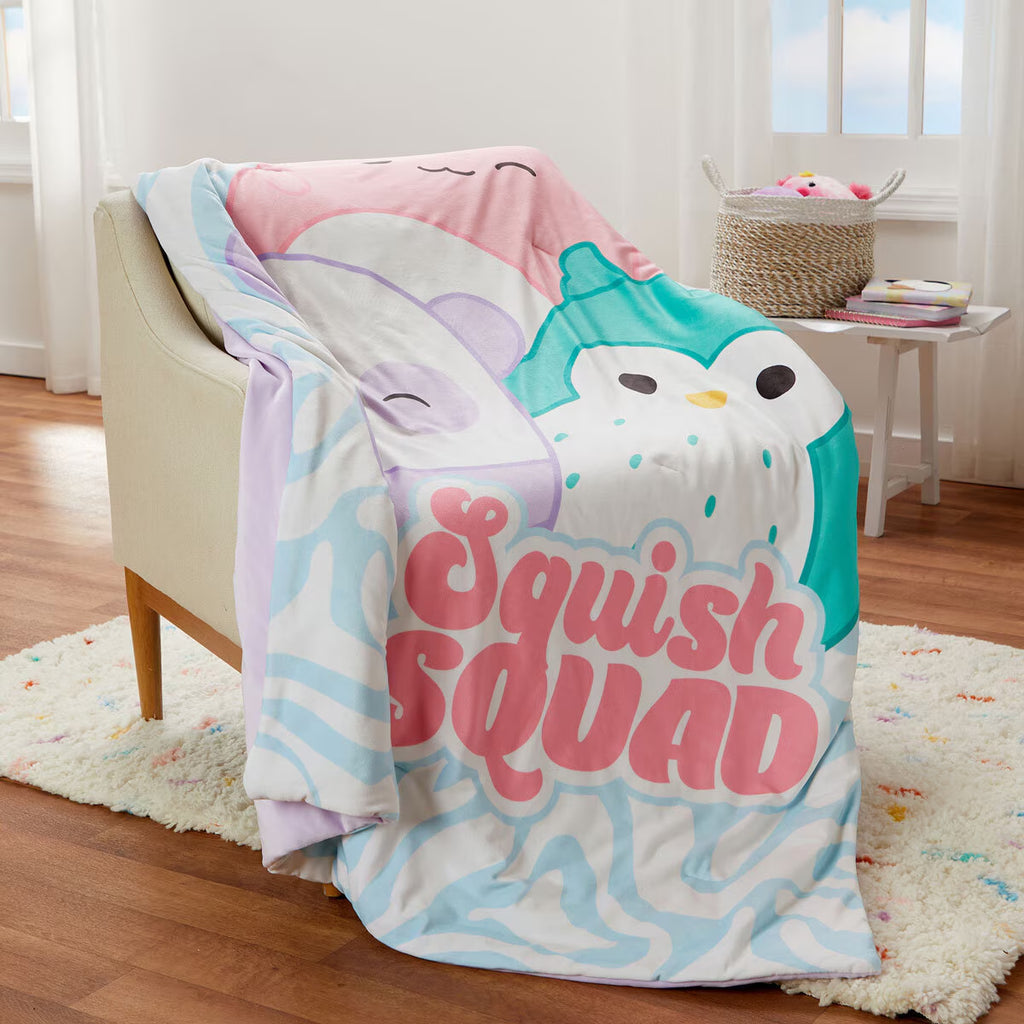Squishmallows Happy Squad Throw, 127 X 177 Cm