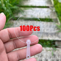 100pcs Adorable Mini Blank Fans | Perfect For Art Projects, Small Gifts For Weddings And Birthday Parties, Unique Presents For Your Girlfriend Or Boyfriend, Made Of Plastic