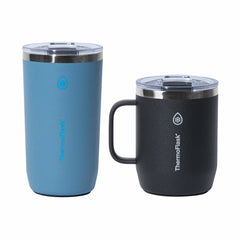 Thermoflask Coffee and Mug Set in Blue & Yellow