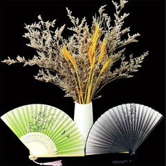 Stylish Retro Floral Butterfly Folding Hand Fan - Lightweight Durable Plastic, Multi-Color Options for Line Dancing, Popping, Weddings & Parties - Elegant Gift for Women