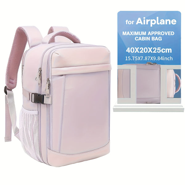 40X20X25Cm Cabin Backpack, Camping Backpack, Ryanair Carry-On Luggage, Travel Bag for Business, Accommodates 14' Laptop, Under- Cabin Bag, Complies with Airline Boarding Size Standards, Carry-On Bag for Air Travel, Rucksack