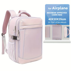 40X20X25Cm Cabin Backpack, Camping Backpack, Ryanair Carry-On Luggage, Travel Bag for Business, Accommodates 14' Laptop, Under- Cabin Bag, Complies with Airline Boarding Size Standards, Carry-On Bag for Air Travel, Rucksack