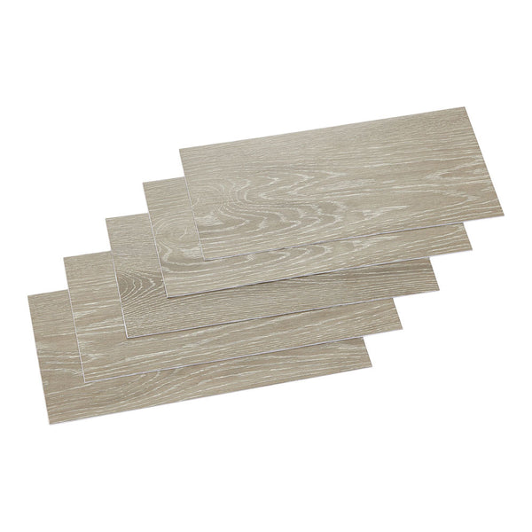 36pcs Self Adhesive Vinyl Flooring, 15X30cm Wood & & Stone Grain Effect Peel and Stick Floor Tiles, Waterproof Flooring Stickers for Home Office Bedroom Kitchen Living Room