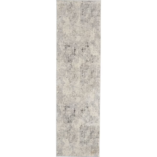 Rustic Textures Mottled Grey Runner, 66 X 236 Cm