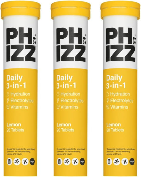 Phizz Electrolytes, Multivitamin & Hydration Tablets - 20 Effervescent Rehydration Electrolyte Tablets - 18 Vitamins & Minerals, Vitamin C, Vegan, Vegetarian & Low Calorie (Orange, 20 Count)