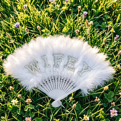 [Wifey Fan] 1pc WIFEY/MRS Fan Adult Novelty Party Gift, Wedding Additions, Bridesmaids, Grooms, Brides, Grooms Additions, Singles Party, Honeymoon Additions, The Best Gift for Your Partner