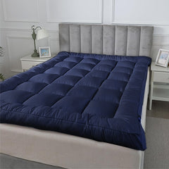 Super Soft 4Inch/ 10 Cm Deep Fill Mattress Topper Luxury Quilted Bed Pad With Elastic Corners Breathable, Durable, Machine Washable, Ideal For Single, Double, King Super King UK Bed Size