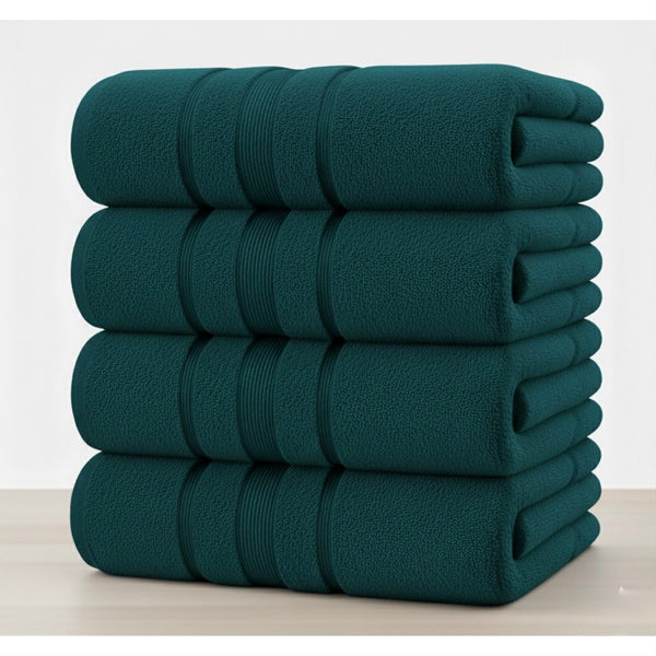 4X Bath Sheets 80x155CM Pure Cotton Big Size Large Bathroom Towels Set Quick Dry Soft Bath Towels