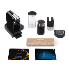 Nespresso by De'Longhi Citiz Capsule Coffee Machine & Aeroccino Milk Frother, Black