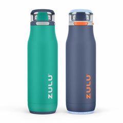 Zulu Stainless Steel Water Bottle 511Ml, 2 Pack in 2 Colour Sets