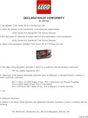 LEGO Speed Champions Ferrari SF-24 F1 Race Car Toy - Model Kit W/A Formula 1 Driver Minifigure - Gift for 10+ Year Old Boys, Girls & Adult Motorsport Fans - Christmas Treat - 77242