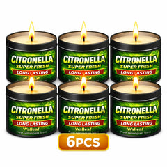 1/4/6pcs Outdoor Citronella (Lemongrass) Scented Candle, Long Lasting Fresh Aroma, Summer Garden Patio Balcony Deck Camping Candle, Black Tin Outdoor Fragrance Candle, Gift for Friends Family Housewarming Evening Use