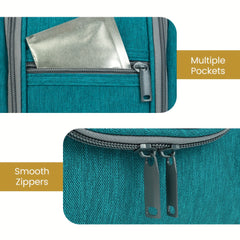 Hanging Toiletry Bag Women Large Travel Makeup Bag Organizer Bag with A PVC Compartment for Essentials Accessories Cosmetics Roomy Toiletries Bag Gift Best Toiletry Bag for International Travel Christmas Gifts
