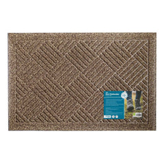 JVL Dirt Defender Door Mat in Beige, 40 X 60 Cm - 2 Pack