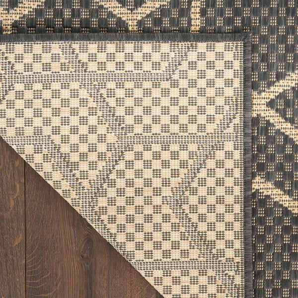 Nourison Horizon Geometric Indoor / Outdoor Rug, 183 X 274 Cm, Charcoal
