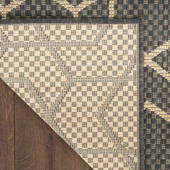 Nourison Horizon Geometric Indoor / Outdoor Rug, 183 X 274 Cm, Charcoal