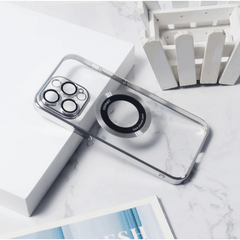 Magnetic Phone Casefor iPhone 14, 14 plus, 14 Pro, 14 Pro Max Titanium Metallic Color Luxury Phone Case Support Wireless Charging with Lens Protector Shockproof Clear Cover