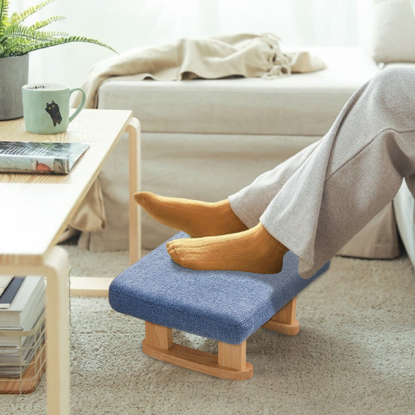 Small Linen Padded Stool Sofa Side Footstool Footrest Hallway Shoe Stool Living Room Bedroom Stool Seat