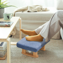 Small Linen Padded Stool Sofa Side Footstool Footrest Hallway Shoe Stool Living Room Bedroom Stool Seat
